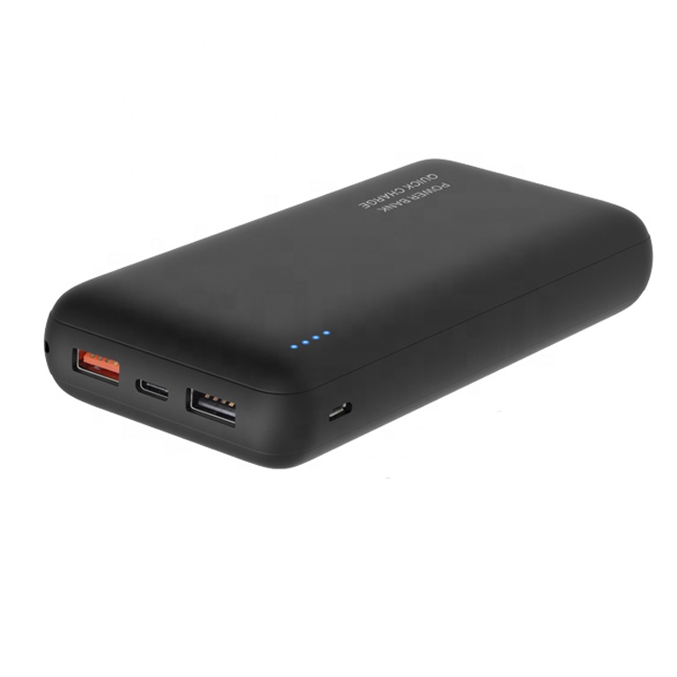 2019 New Portable Dual USB 20000mah qc 3.0 usb-c pd Power Bank for Smartphone