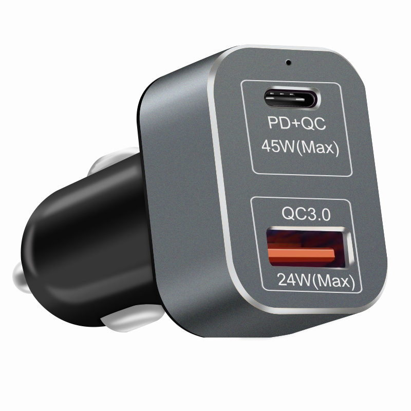 PD Functional 65W USB C Mini USB Car Charger 2019