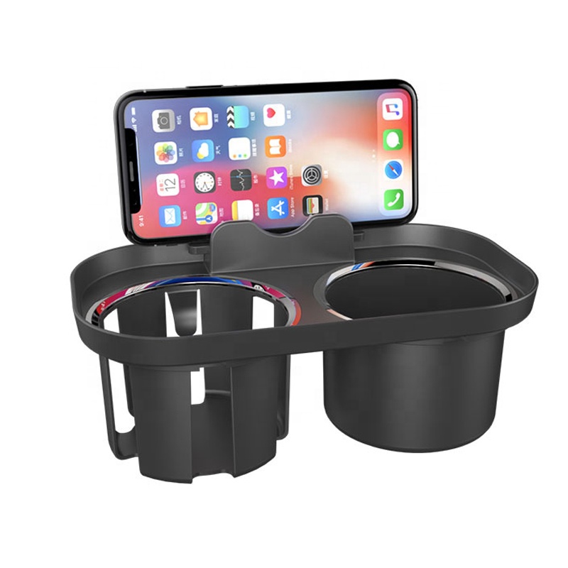 2019 OEM Amazon Seller 360 Rotation Auto Backseat Snack Beverage Car Cup Holder Tray with Phone Stand
