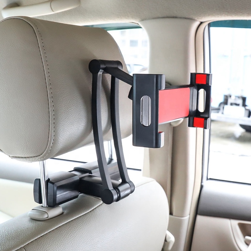 Foldable tablet adjustable bracket headrest holder aluminum backseat mount stand for ipad pro 